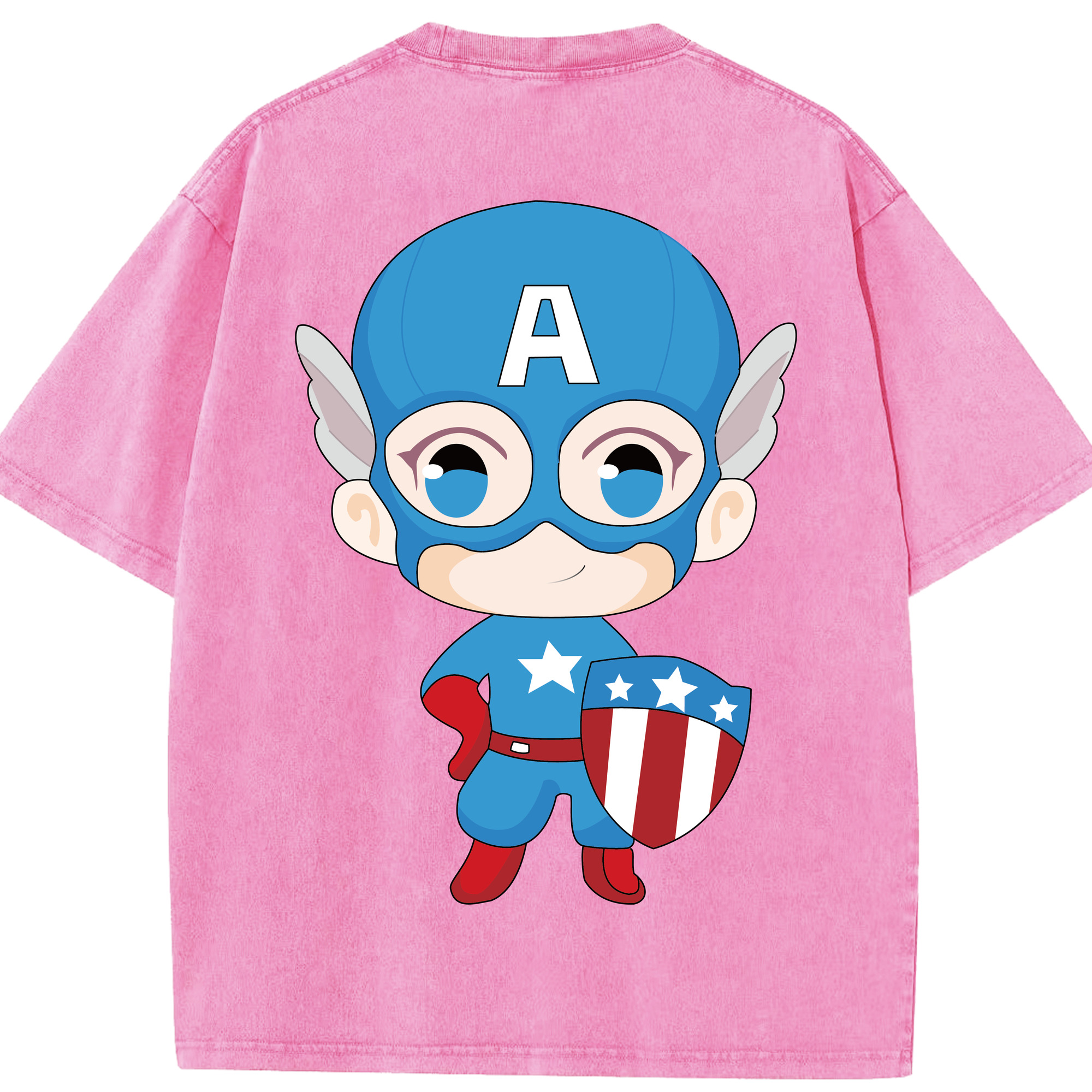 （画像用） アベンジャーズ The Avengers 綿100% ヴィンテージ風 半袖Tシャツ（背面プリント）